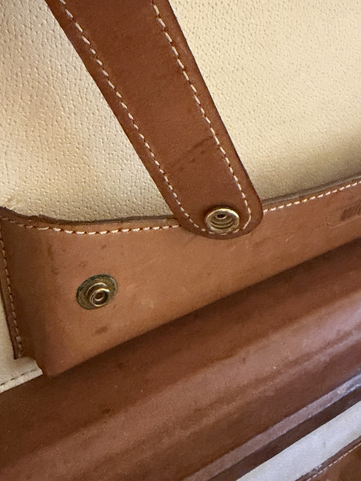 Vintage Hartmann Wings New York Leather Train Case Luggage MakeUp Cosmetic Case