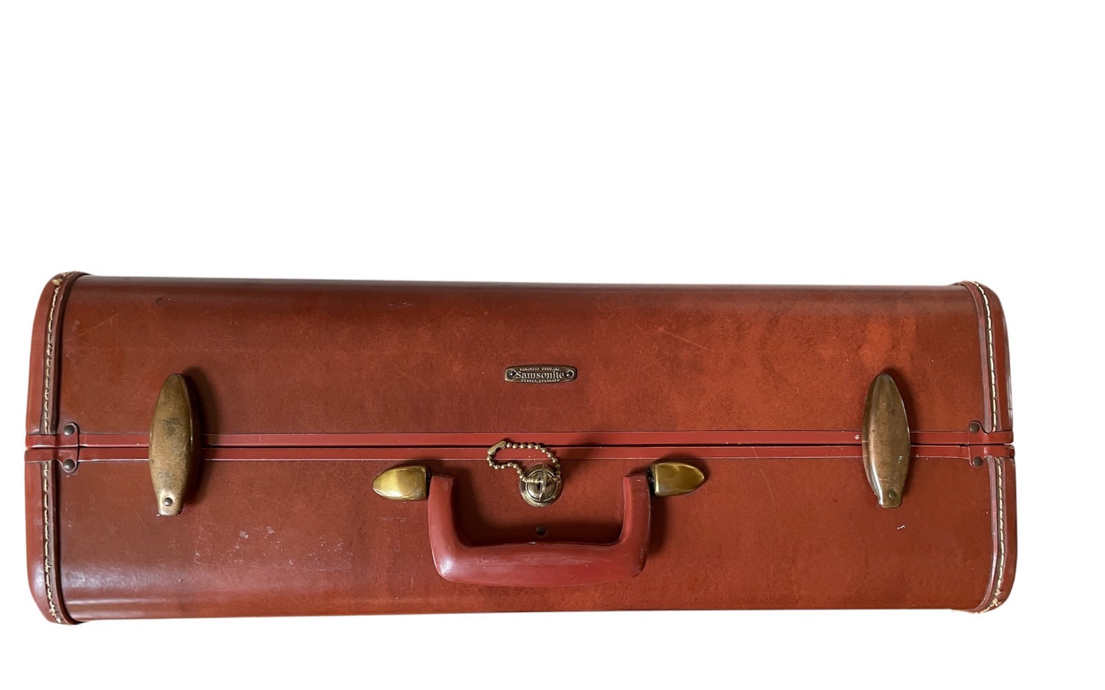 Vtg 1950s Samsonite Shwayder 4951 Suitcase w/Key, Train Case 4912, Key Missing