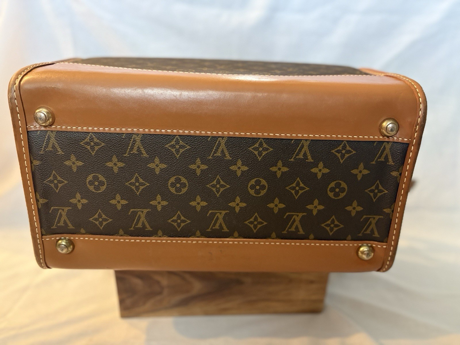 Rare Vintage LOUIS VUITTON Train Case Keepall Carry On Luxury Designer Luggage
