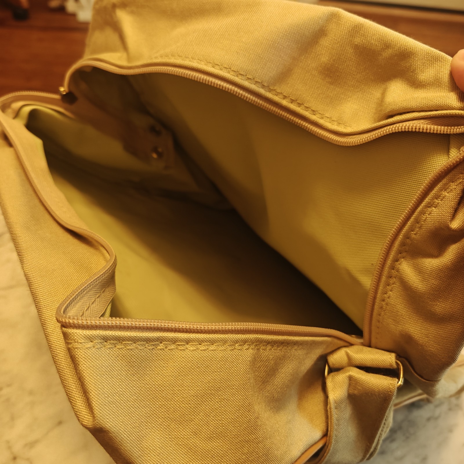 Vintage 70s 80s American Express Vacations Canvas Carry On Travel Small Tote Bag