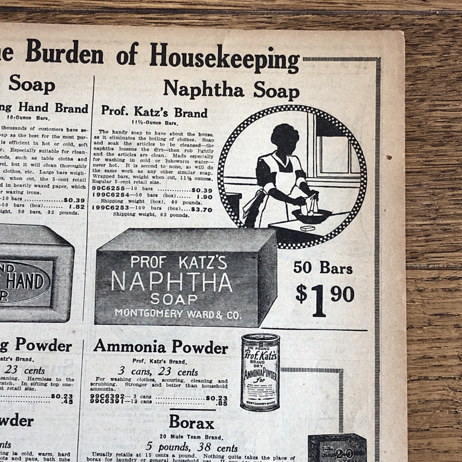 Antique 1913 Carpet Vacuum Sweeper & Soap Price Guide Picture Catalog Book Ad