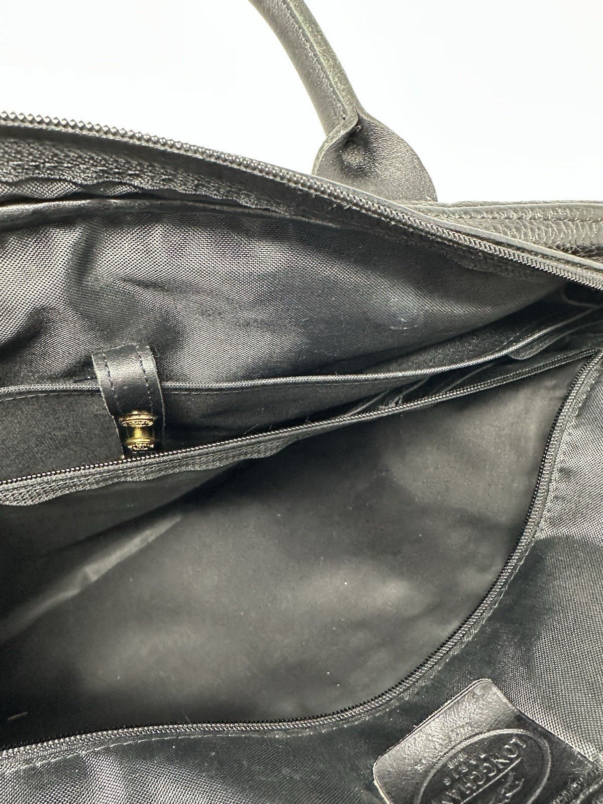 Longchamp Leather Bag Briefcase Style 10”x14”x4”