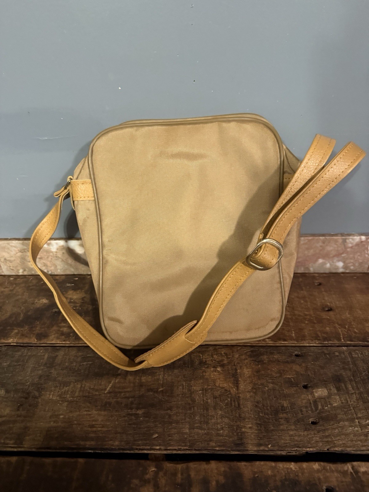 Samsonite Crossbody Travel Bag Tan Nylon Shoulder Organizer