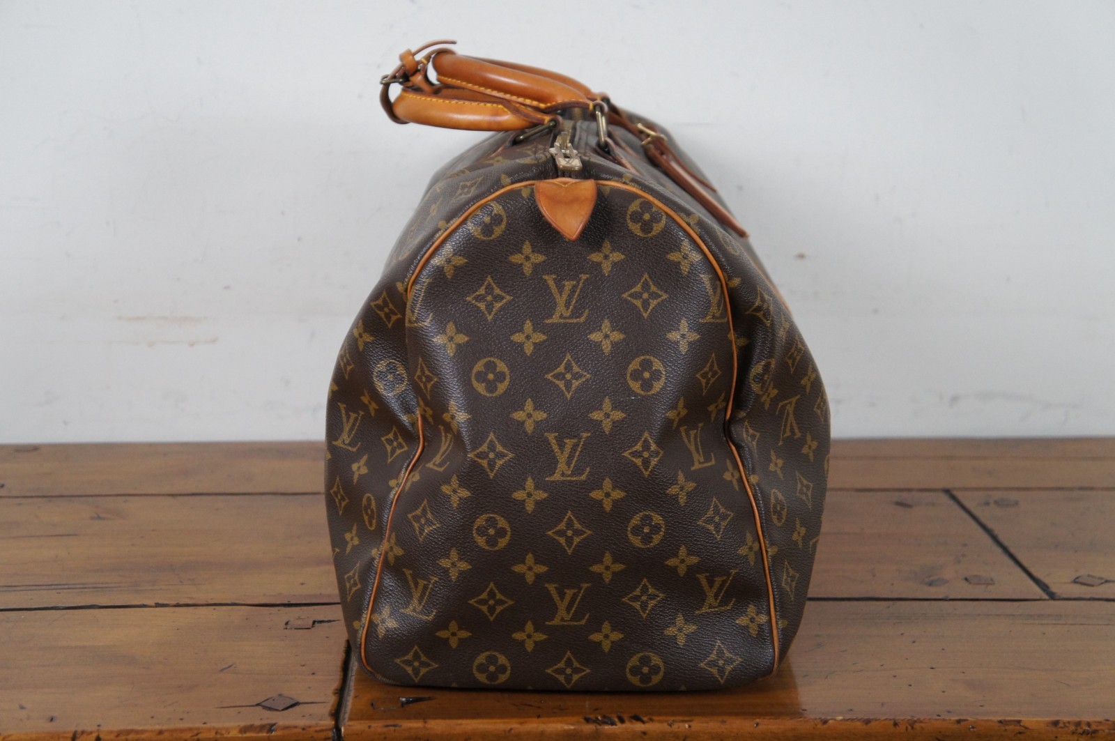 Vtg Louis Vuitton Keepall Bandouliere 50 Malletier LV Monogram Boston Bag 21″