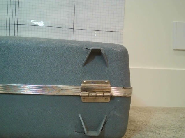 Starflite Hard-Sided Vintage Suitcase (Blue)