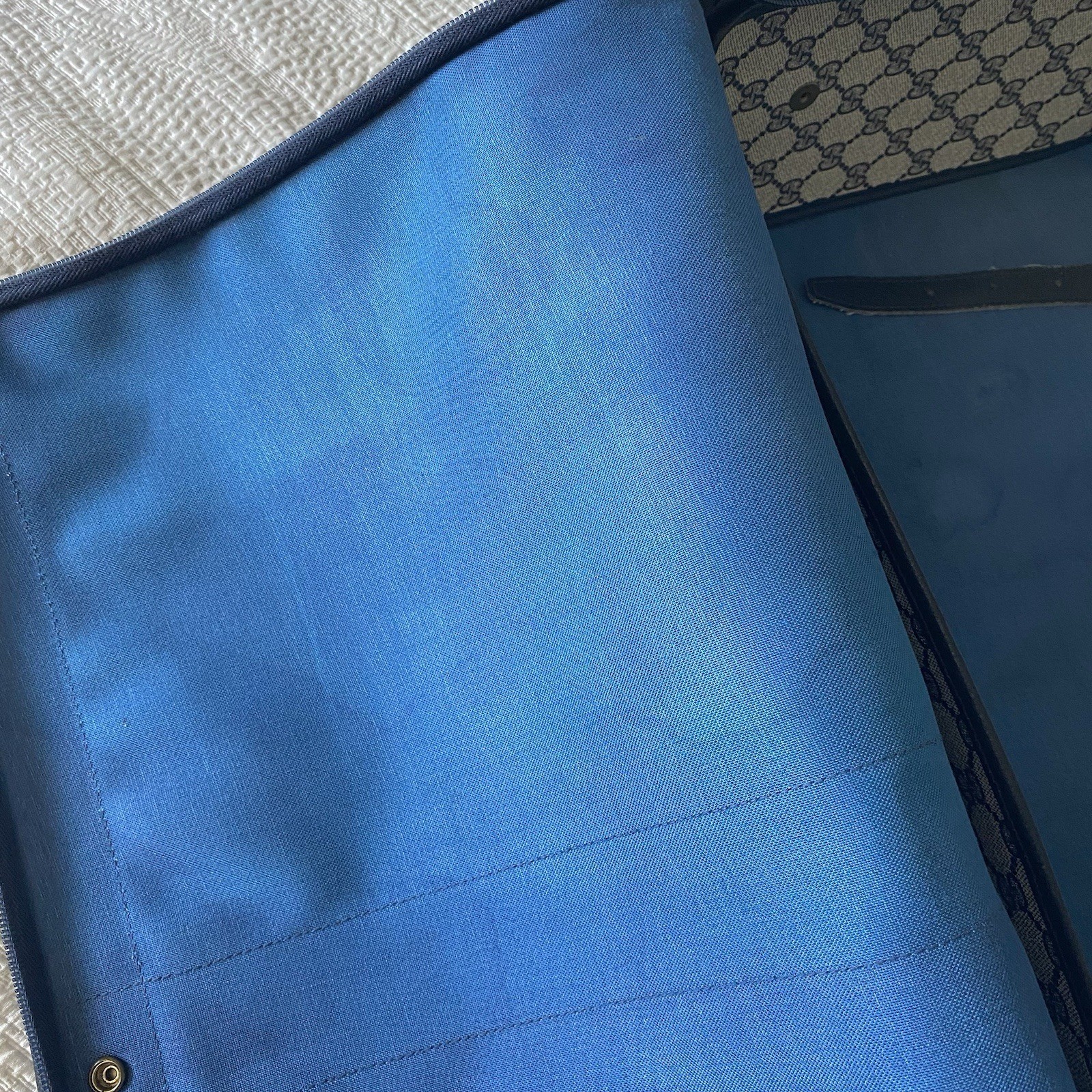 Vintage Gucci Suitcase Luggage With Leather Details