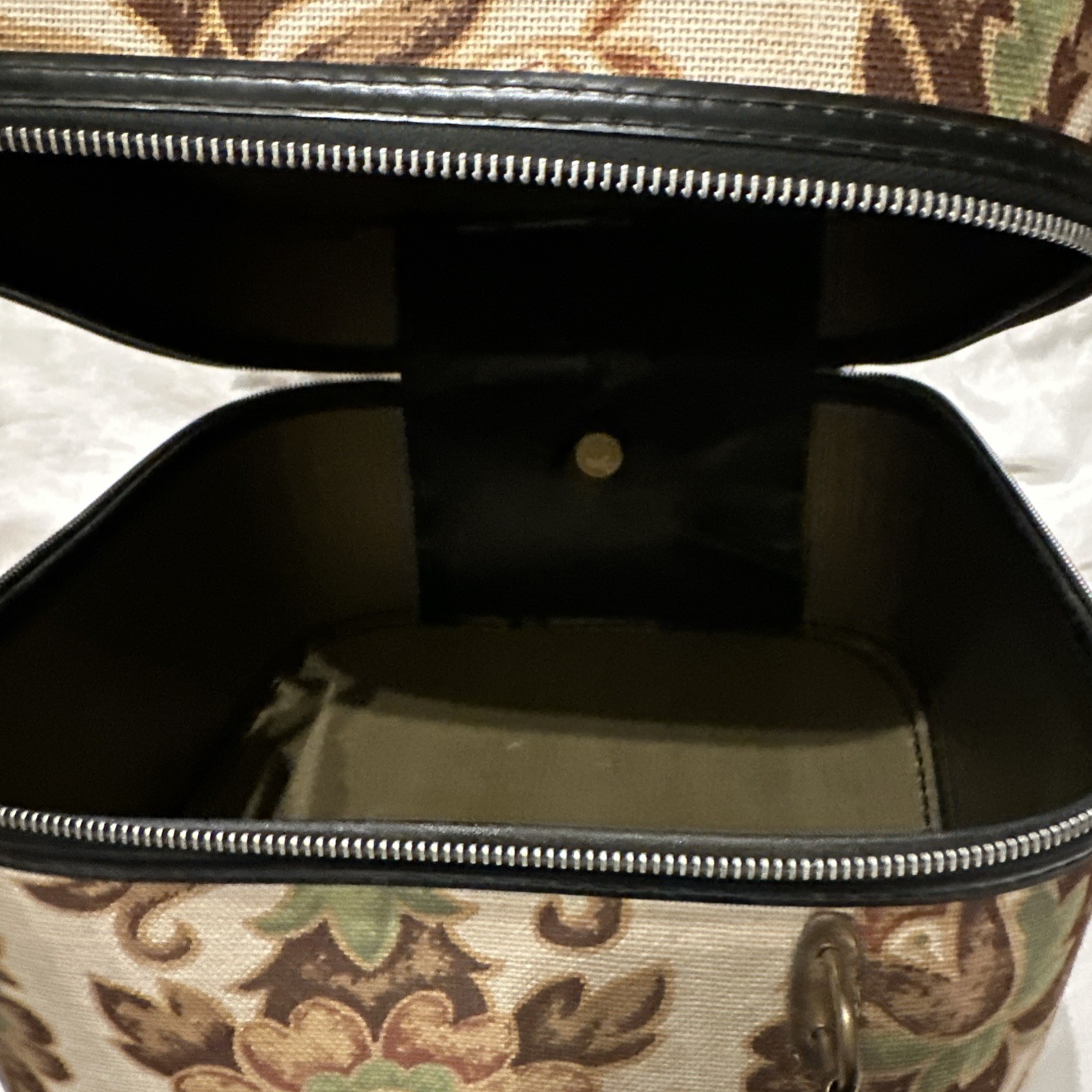 Vintage Travel Bag by Kanner Leather Flight Wig Case 1960s 1970s Suitcase