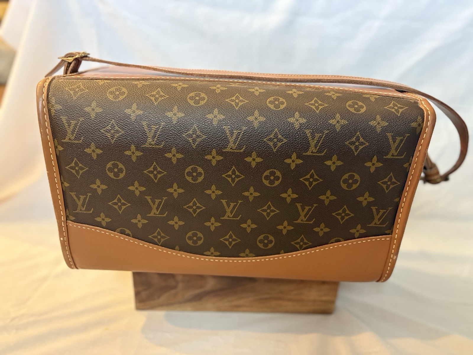Rare Vintage LOUIS VUITTON Train Case Keepall Carry On Luxury Designer Luggage