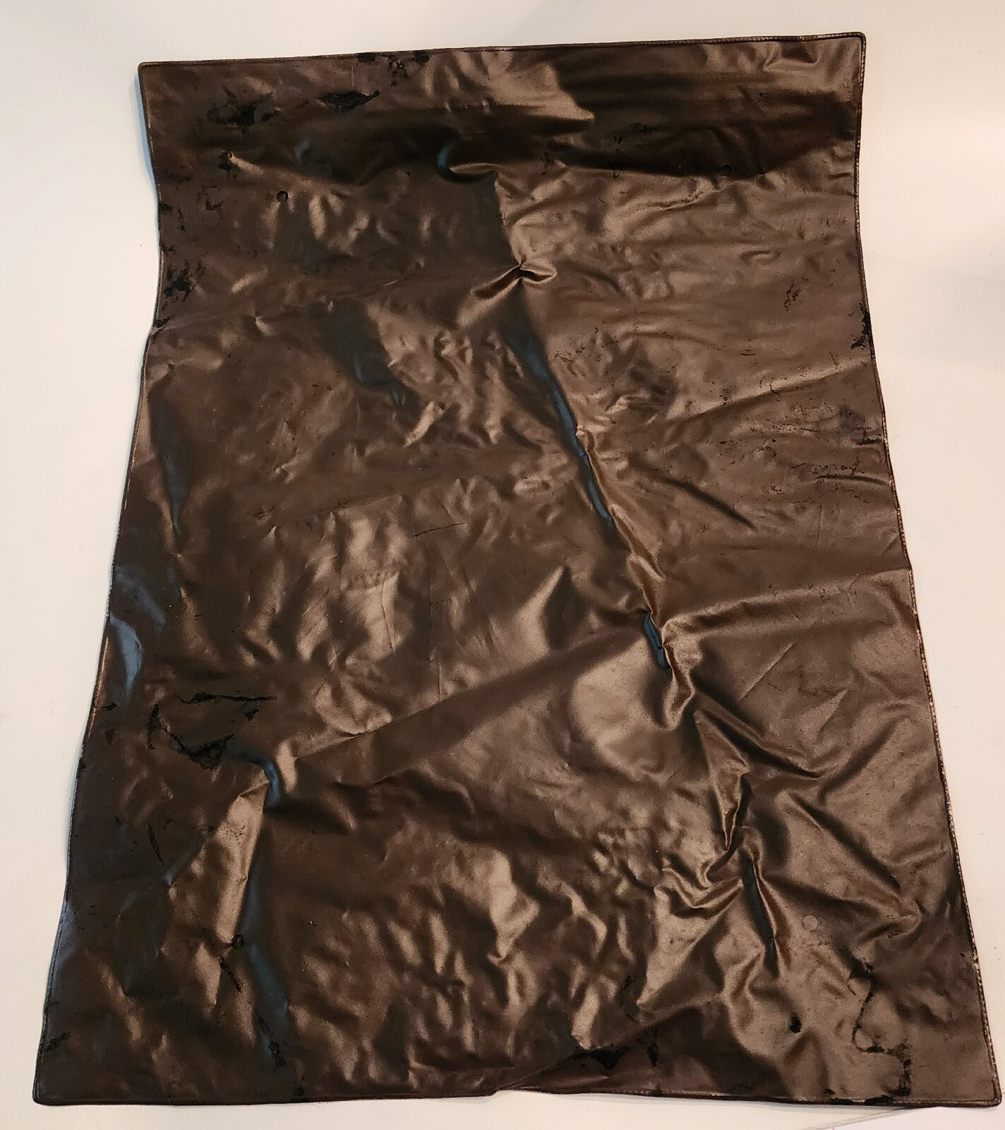 Vtg GUCCI Leather Goods Travel Wardrobe Zipper Dust Bag Plastic 19.5″ ITALY “A”