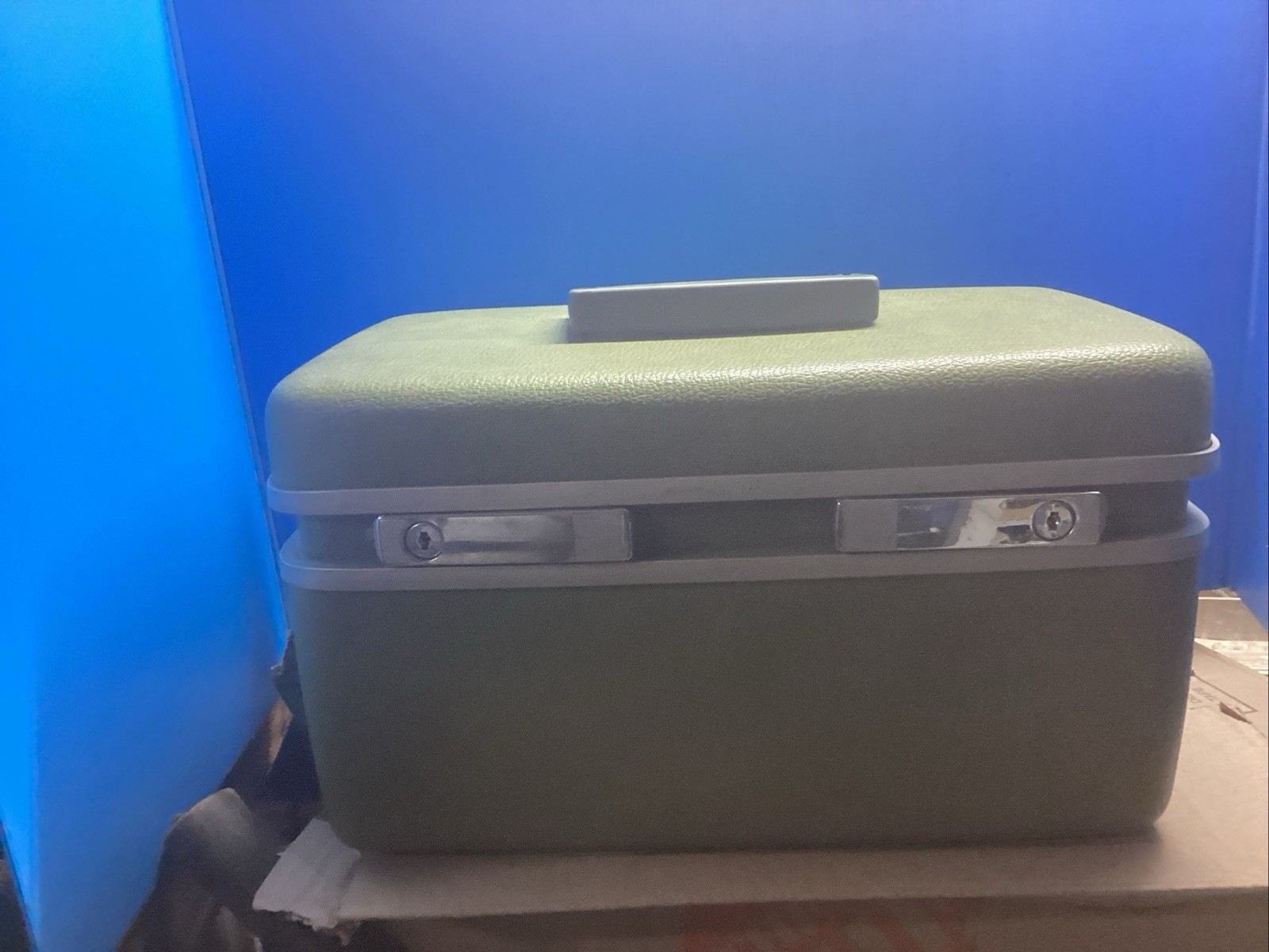 Samsonite Royal Traveller Medalist Train Makeup Case Avocado Green W/key