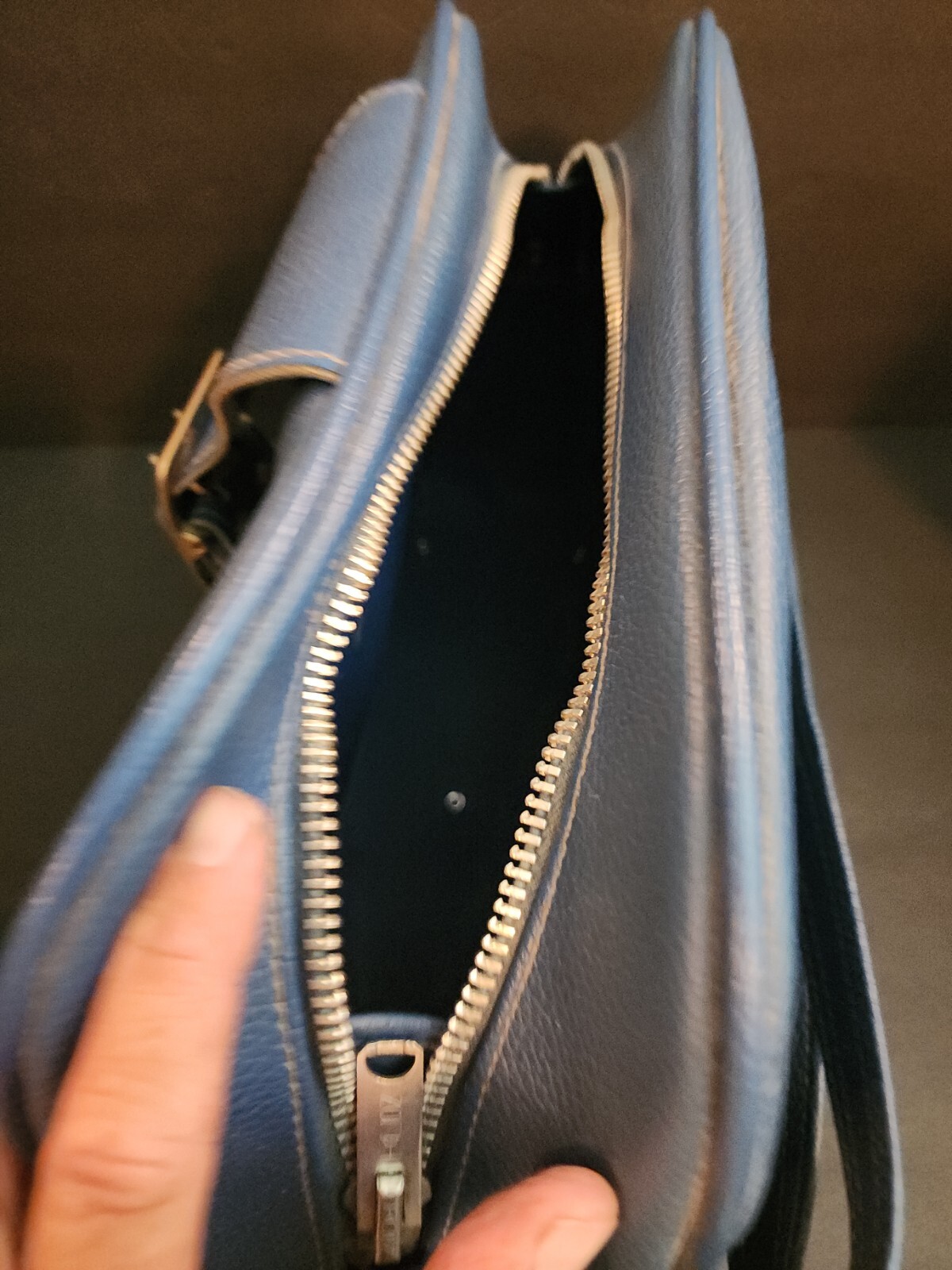 Vintage Samsonite Saturn II Blue Travel Bag Purse Shoulder Strap