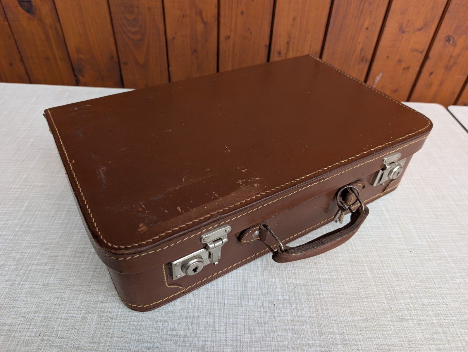 Vintage Suitcase 50s Retro Weekender Children’s Suitcase Mid Century 60s 2