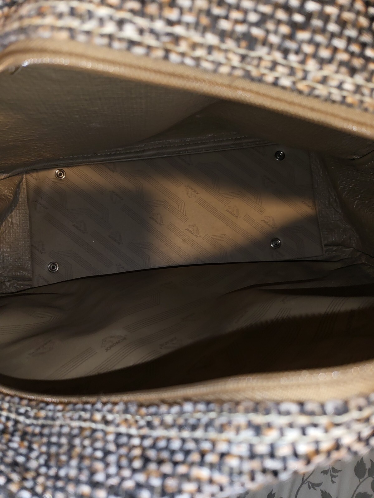 Vintage Jordache Tweed Bag shoulder bag luggage brown