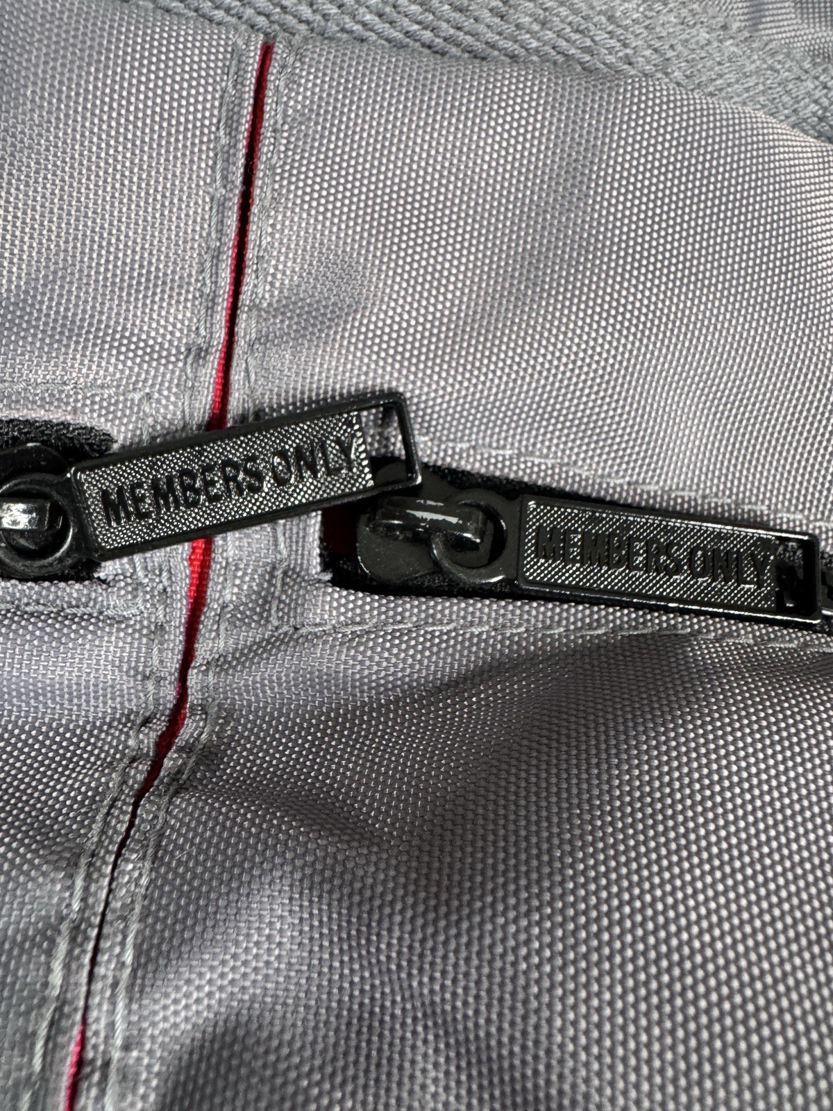 Vintage Members Only Duffel Crossbody Bag Suitcase Unisex Gray