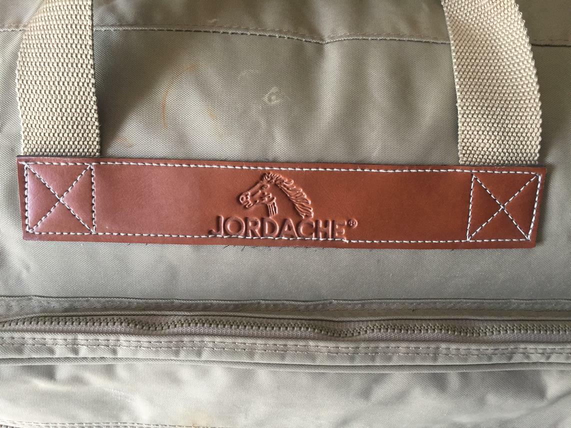 VTG JORDACHE Zippered Duffle Bag Luggage Travel Canvas Overnight Carry On Gym