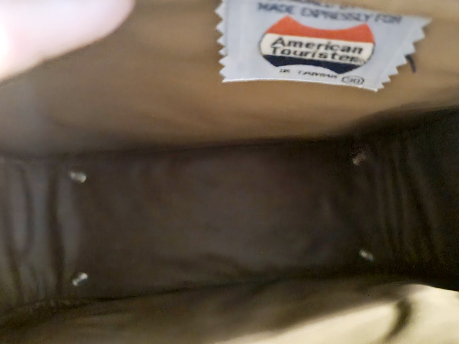 Vintage NWOT American Tourister Carry On Luggage Bag Locking Zipper 2 Keys