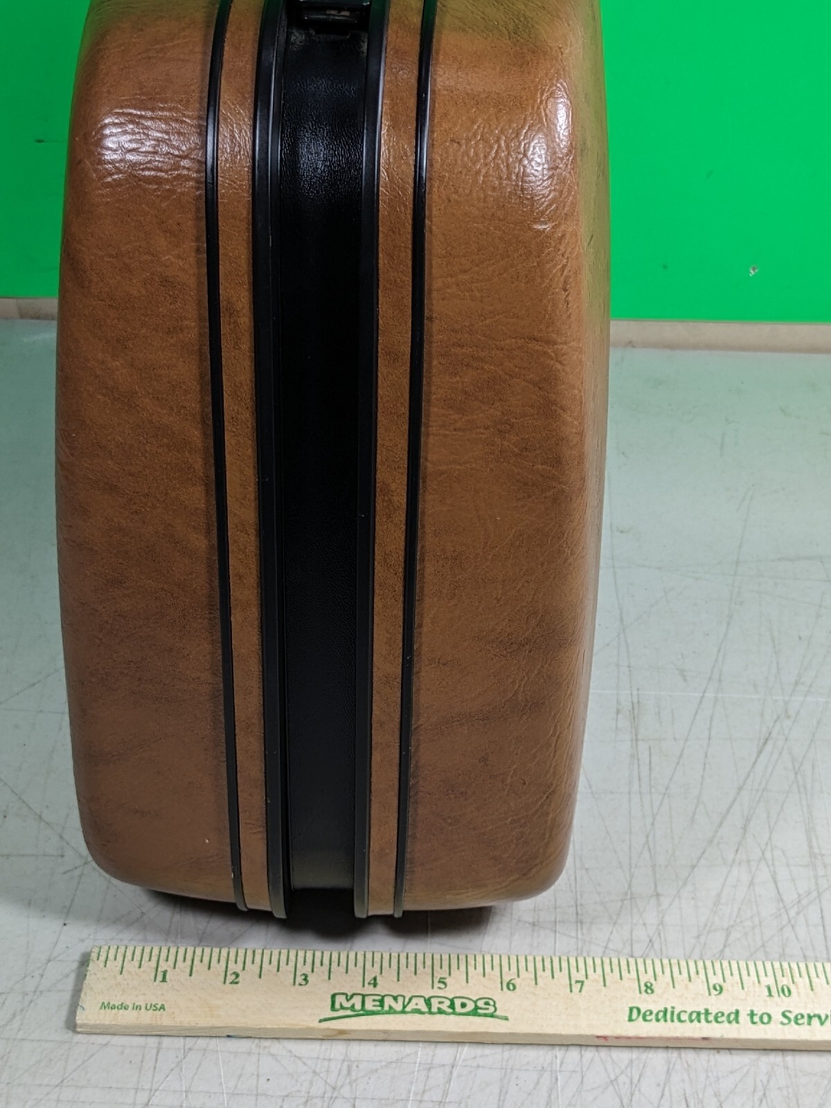 VINTAGE SAMSONITE CARRY PAK 46 BROWN HARDSHELL LUGGAGE Approximately 20x14x7