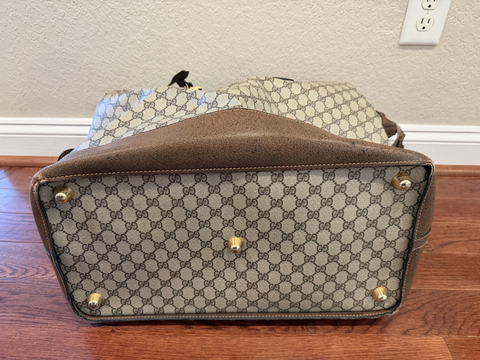 Vintage Gucci Web Brown Monogram