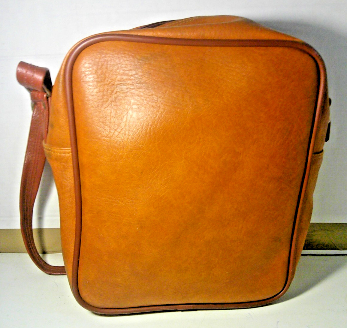 Vintage Samsonite Bag ~Luggage ~Adjustable Shoulder Strap ~13″ x 11″ x 4″ ~Brown