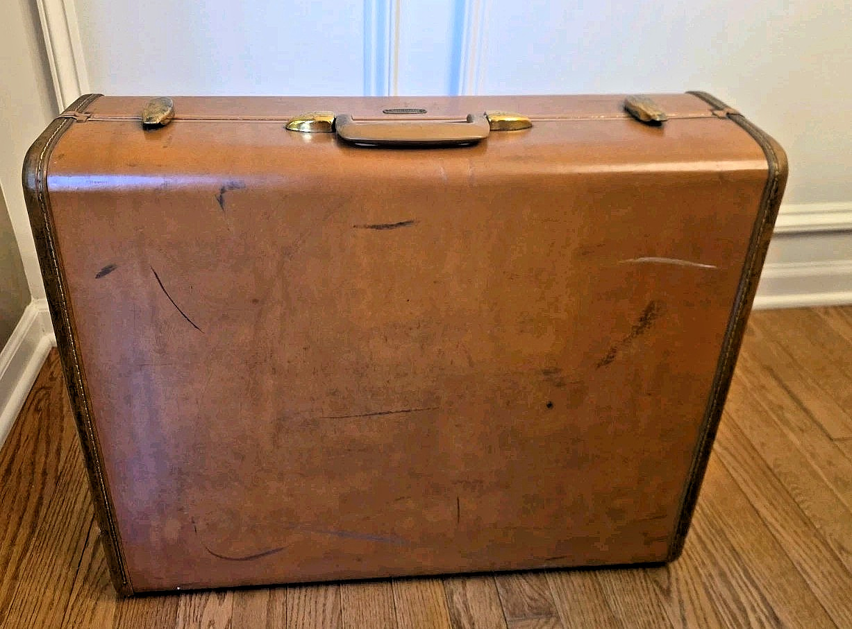 Vintage Samsonite Journeyer Wardrobe Suitcase Lot of 2 Military Estate Denver
