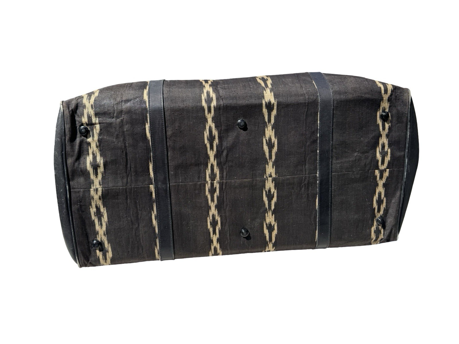 Vintage R & Y Augousti Paris London Travel Bag Duffle Bag Overnight Distressed