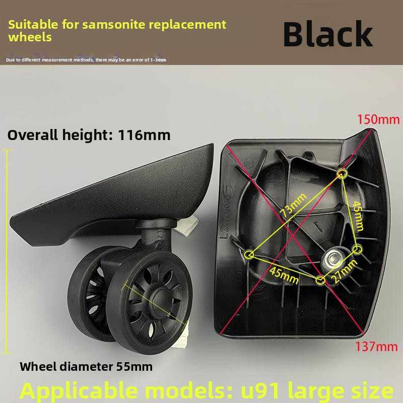 Replacement Wheels For Samsonite Luggage Trolley With Universal Wheels