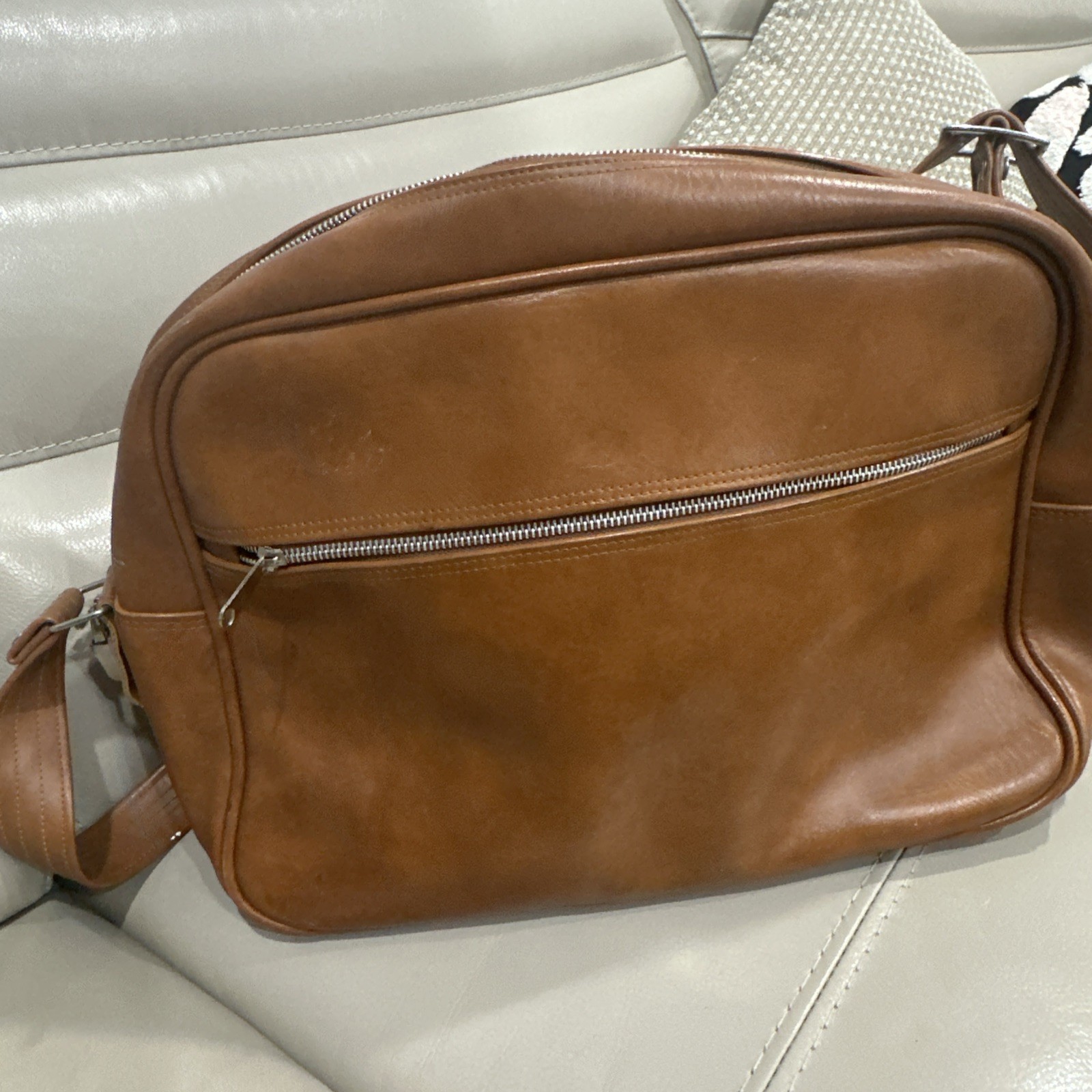 Peter’s Bag Corp Vtg Bantam Travelware Brown Leather Doctor Bag, Satchel Overnig