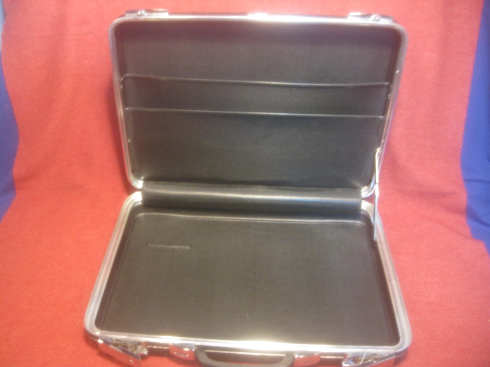 Black Hard case plastic attache case briefcase No keys