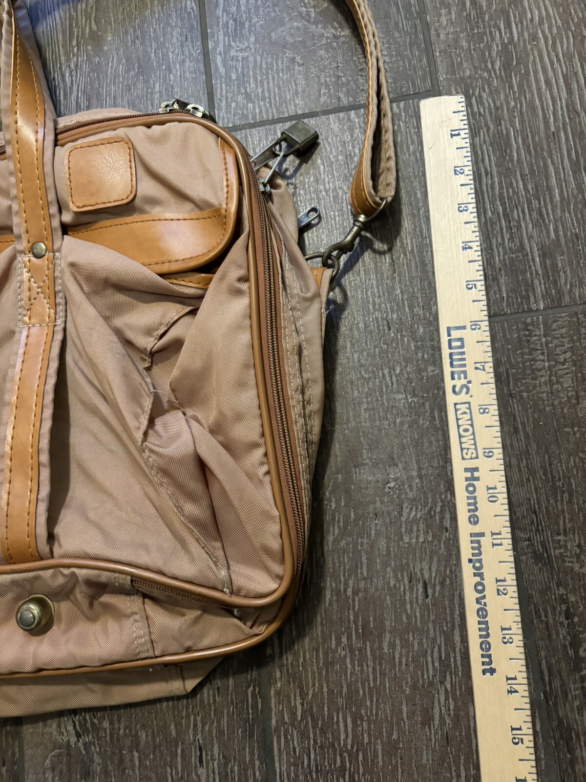 Vtg Hartmann? Bag Nylon Shoulder Strap Travel Luggage Messenger