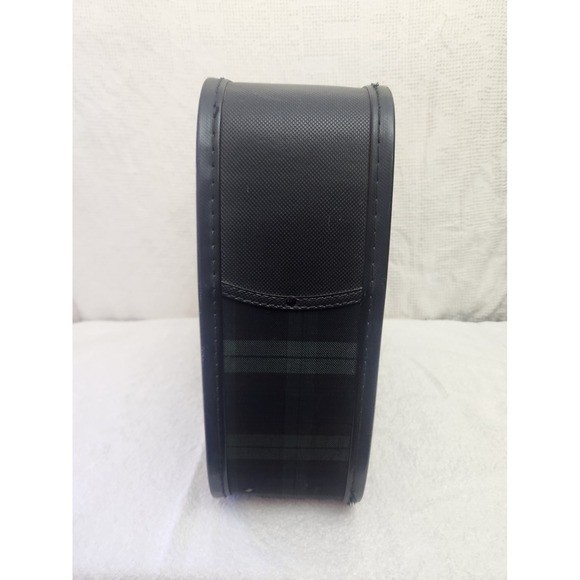 Vintage Leeds Plaid Carry On Luggage Bag Retro Travel Case SP