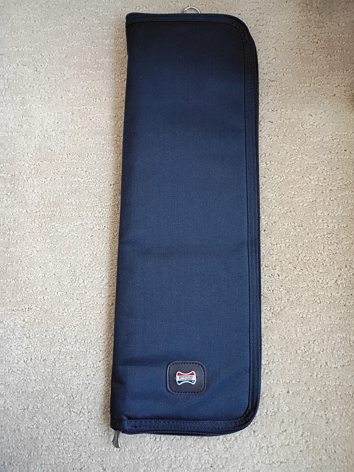 Vintage American Tourister Tie Case Protects Ties Zipper Blue New With Tags NOS