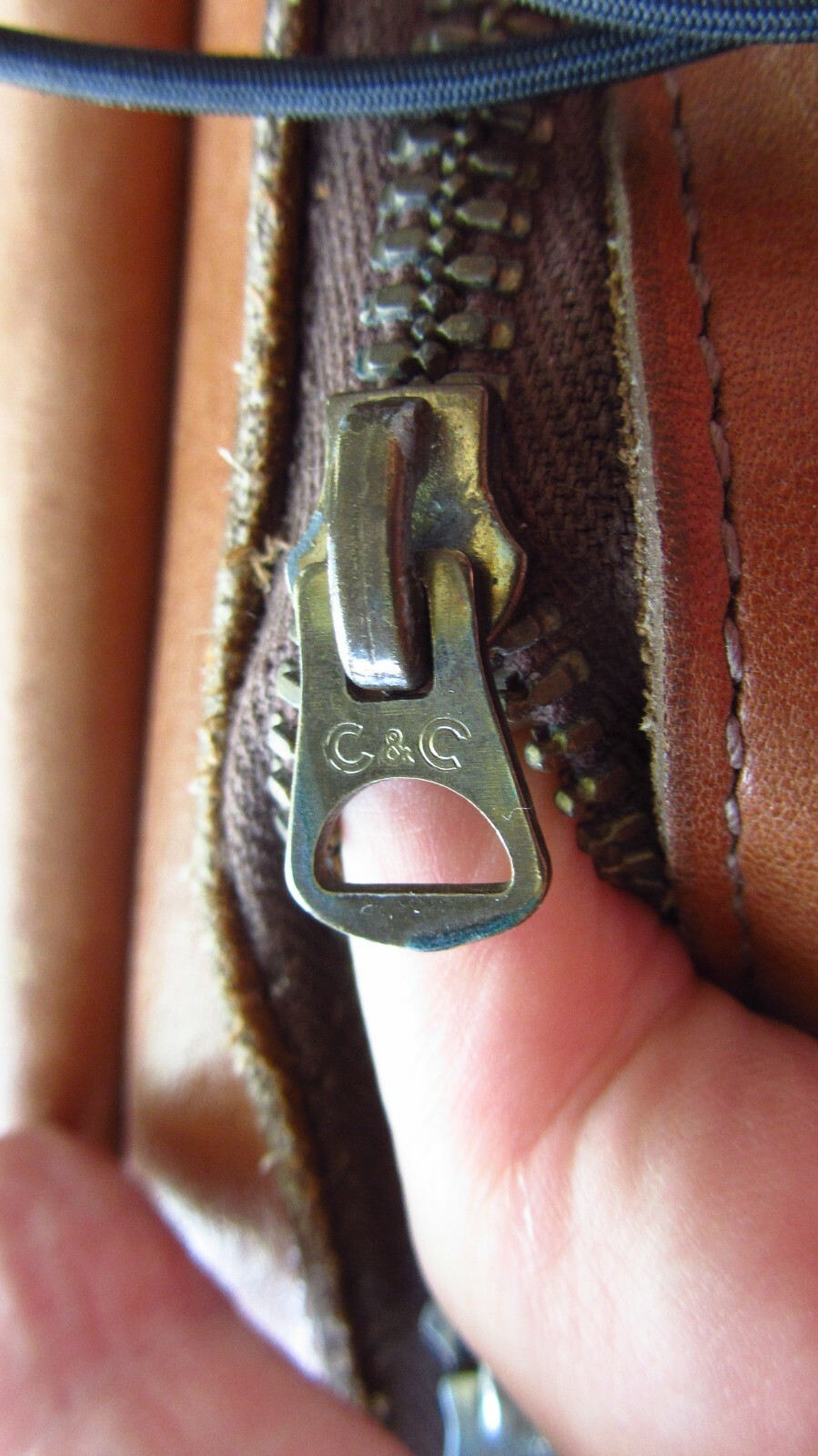 Vintage Leather Luggage Rustic Suitcase Over Night Tan Buckles Display Décor