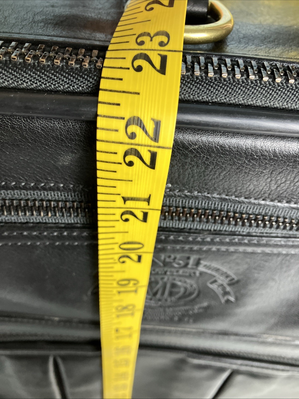 Vintage Ghurka 2 Way 1990s Traveler 52 Suitcase Marley Hodgson Black Leather