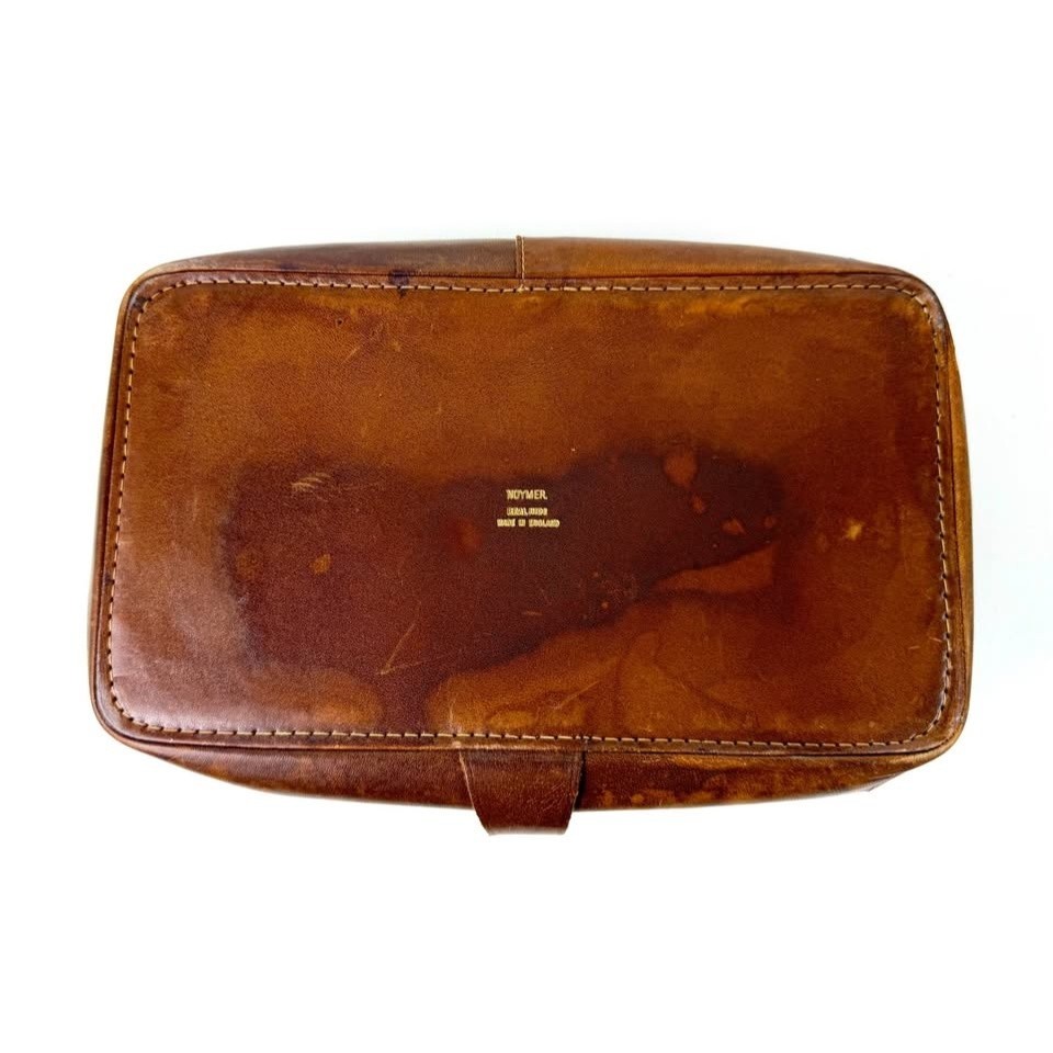 Vintage E.F. Hutton “Blue Chip Club” Leather Travel Toiletry Case | Personalized