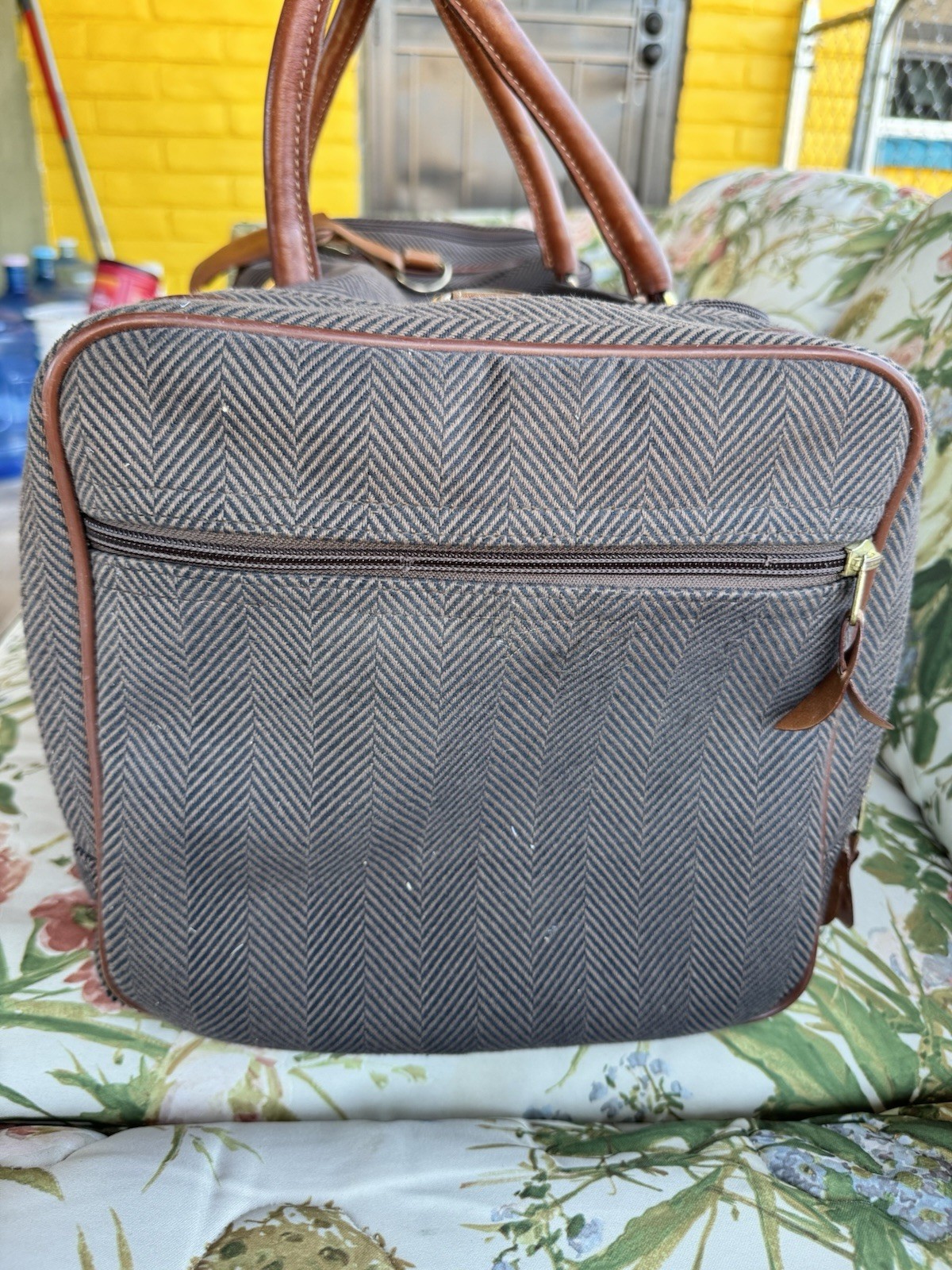 Vintage French Luggage Duffel Bag Authentic Vintage Paradise