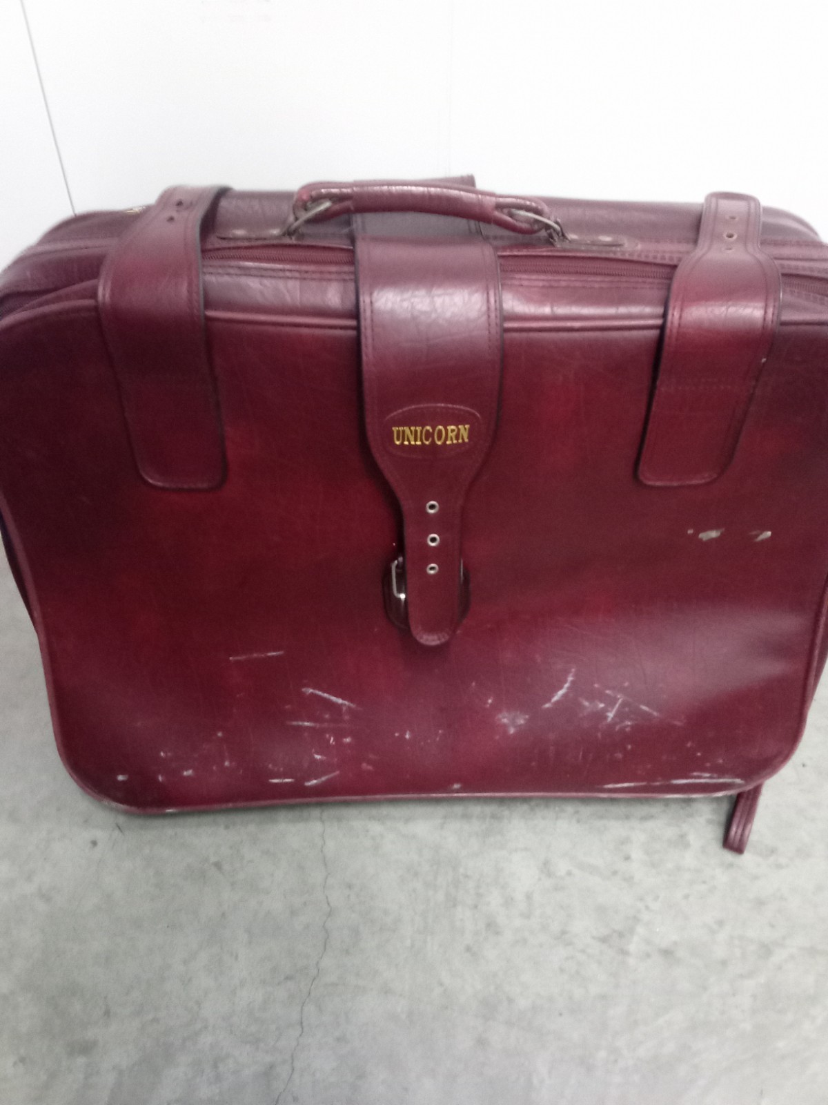 Vintage Unicorn Luggage Made In France