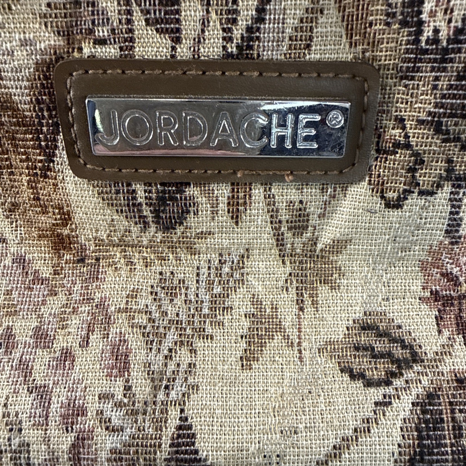Vintage Jordache Floral Tapestry Overnight Makeup Toiletries Travel Case Floral