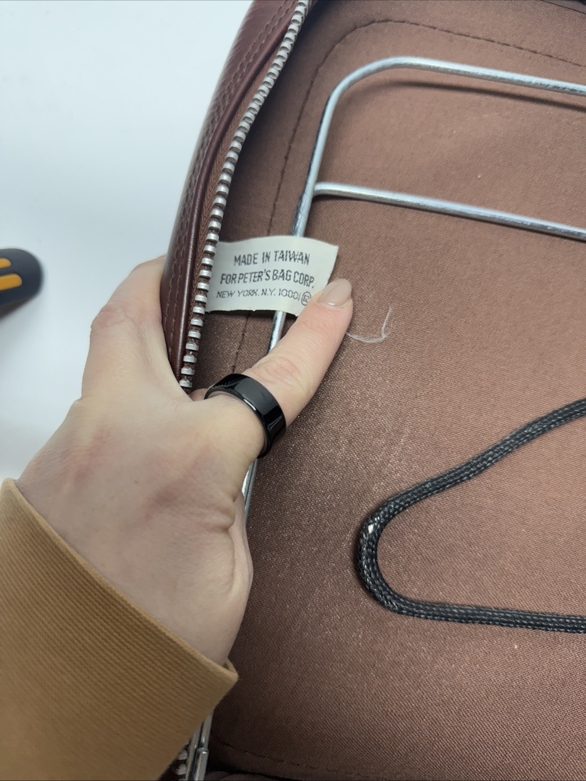 1970 men’s travel bag suitcase peters bag Corp. New York NY See pics
