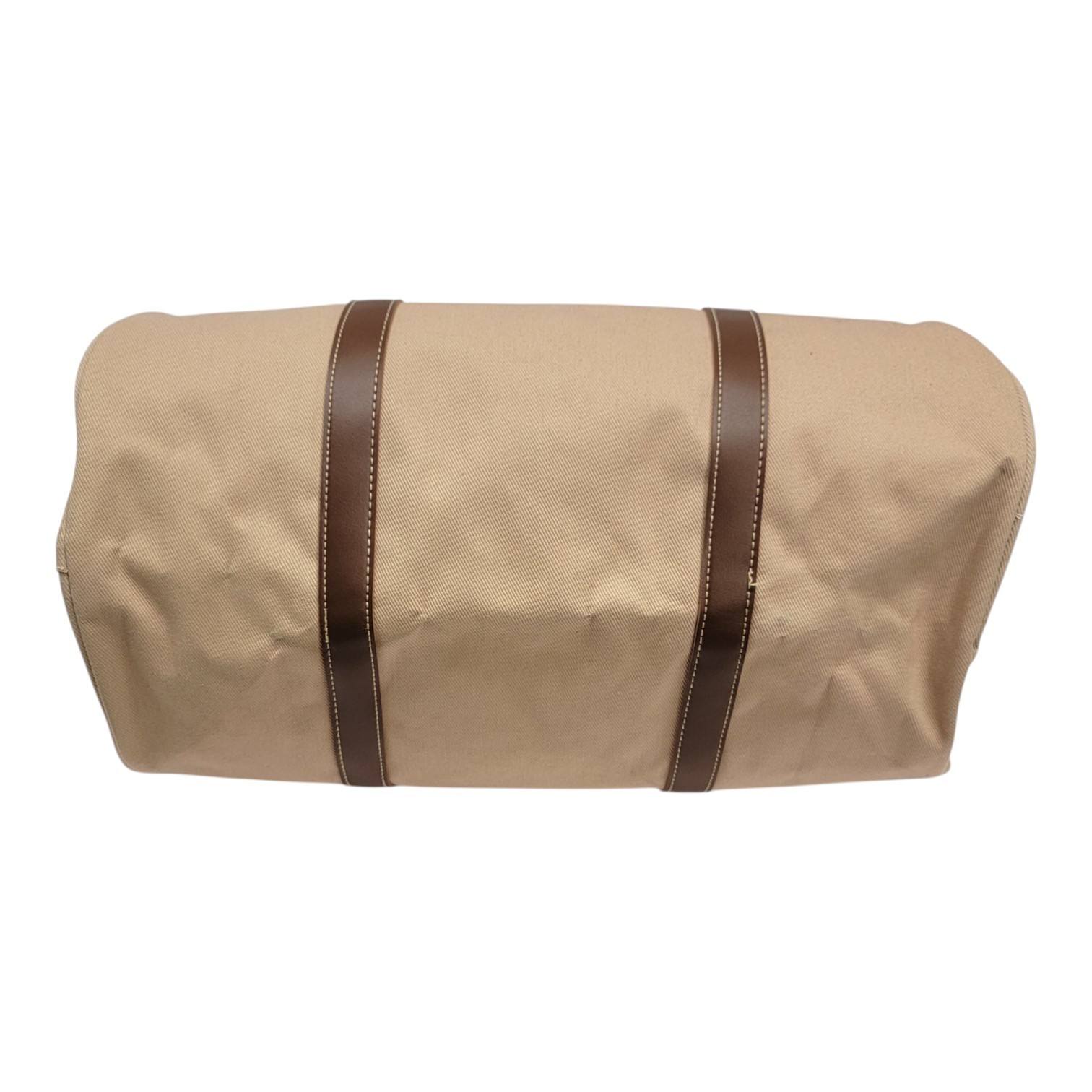 Vintage Karl Lagerfeld Duffle Bag Club Parfums Tan Canvas Travel Gym Weekender