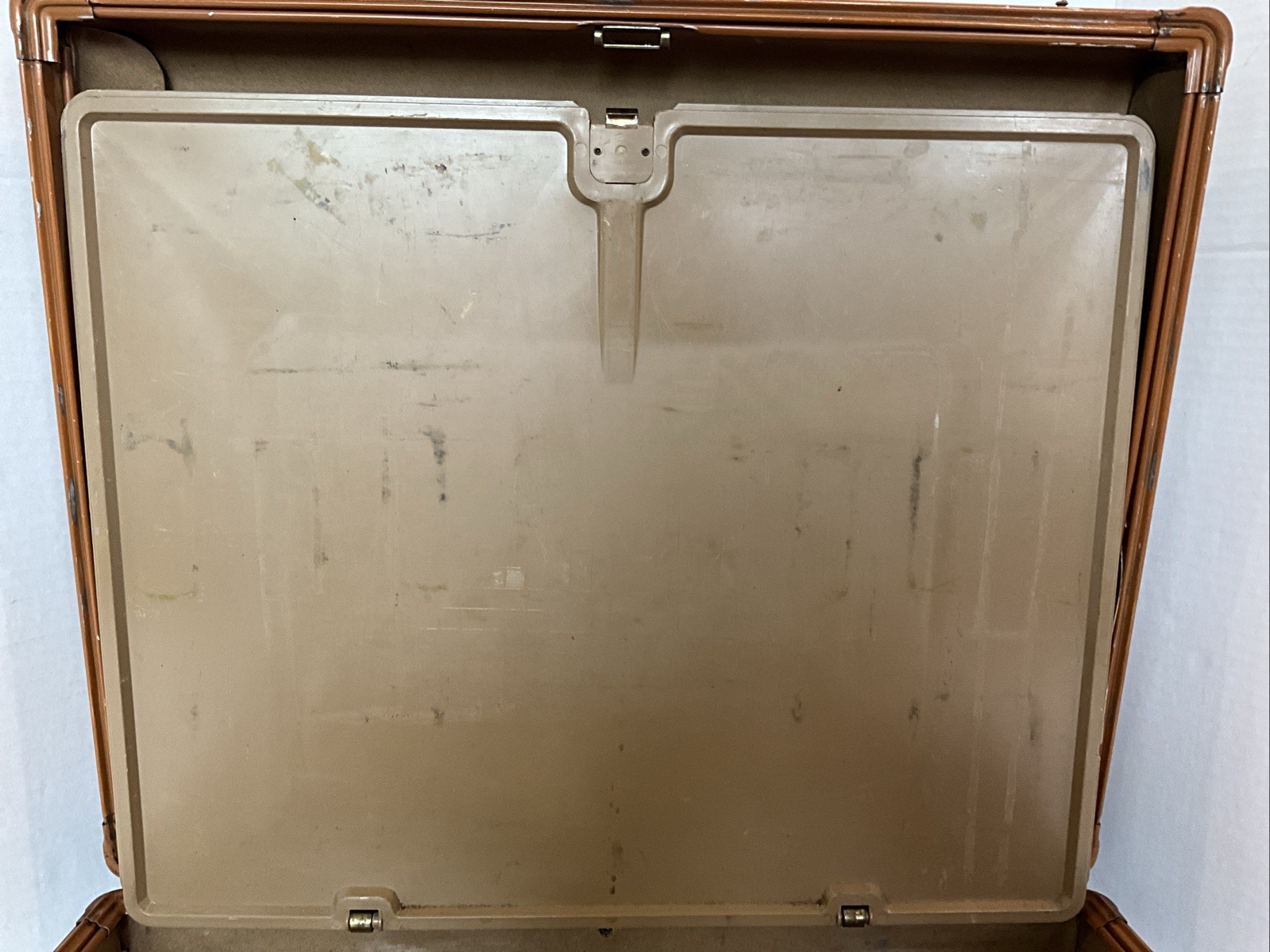Vintage Samsonite Shwayder Bros Hardshell Brown Leather Briefcase 4615 No Key