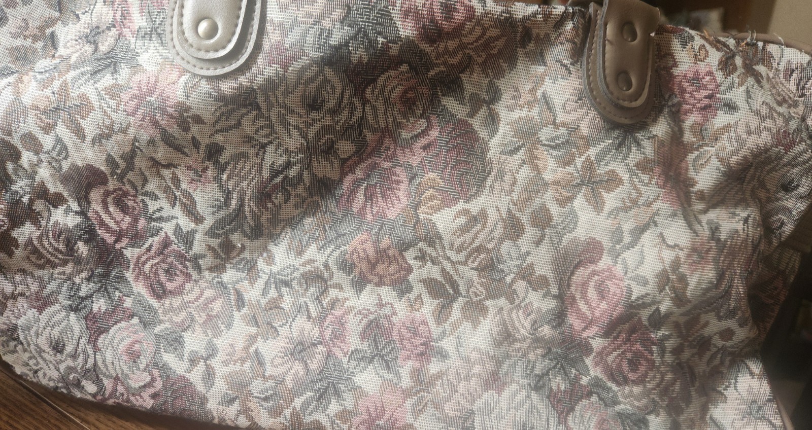 Vintage Jordache Floral Tapestry Travel Tote Carry On 90’s Luggage Duffel Bag