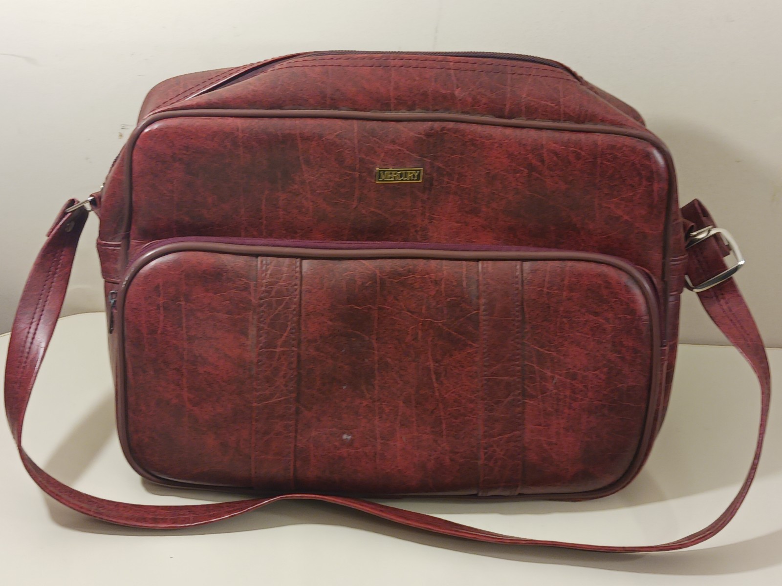Vintage 60s 70s Red Mercury Suitcase Travel Bag Luggage Travel Case Samsonite