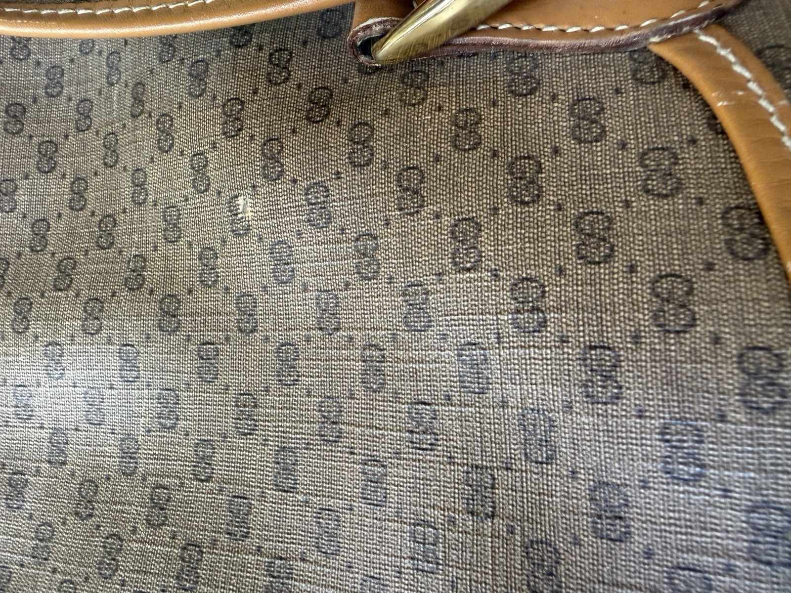 Vintage Gucci GG Monogram Soft Suitcase Canvas Luggage