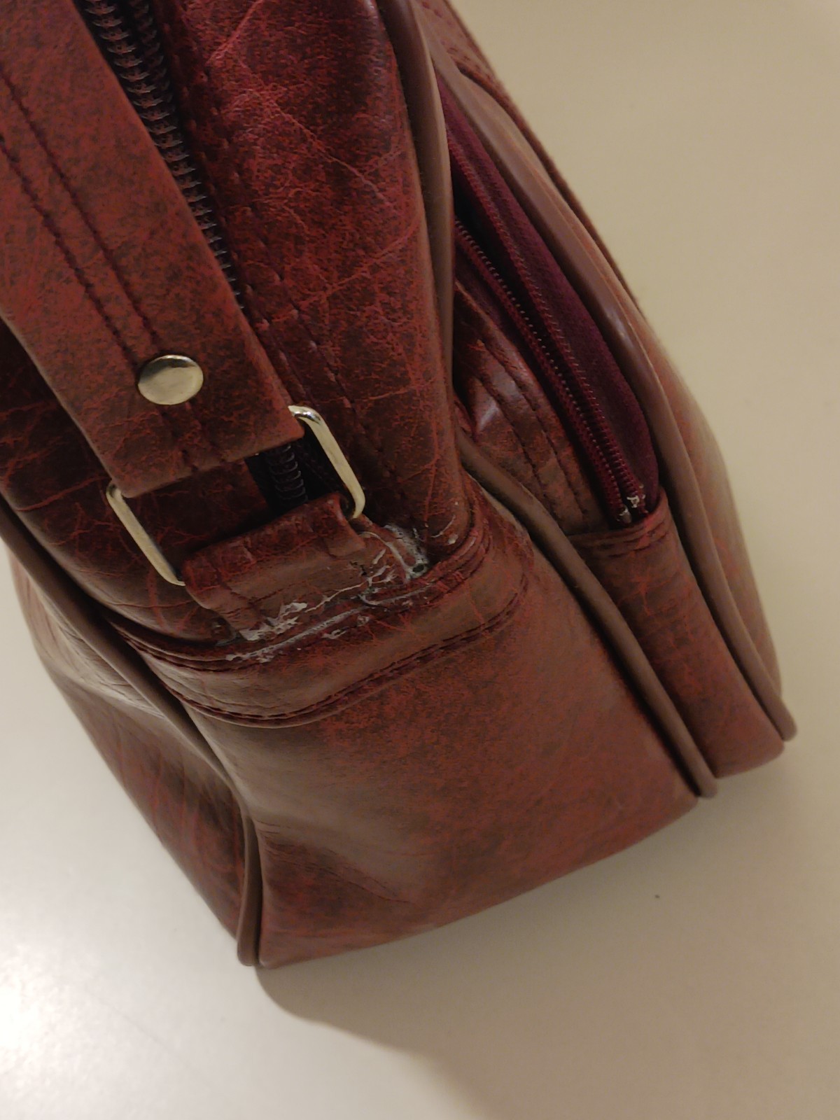 Vintage 60s 70s Red Mercury Suitcase Travel Bag Luggage Travel Case Samsonite
