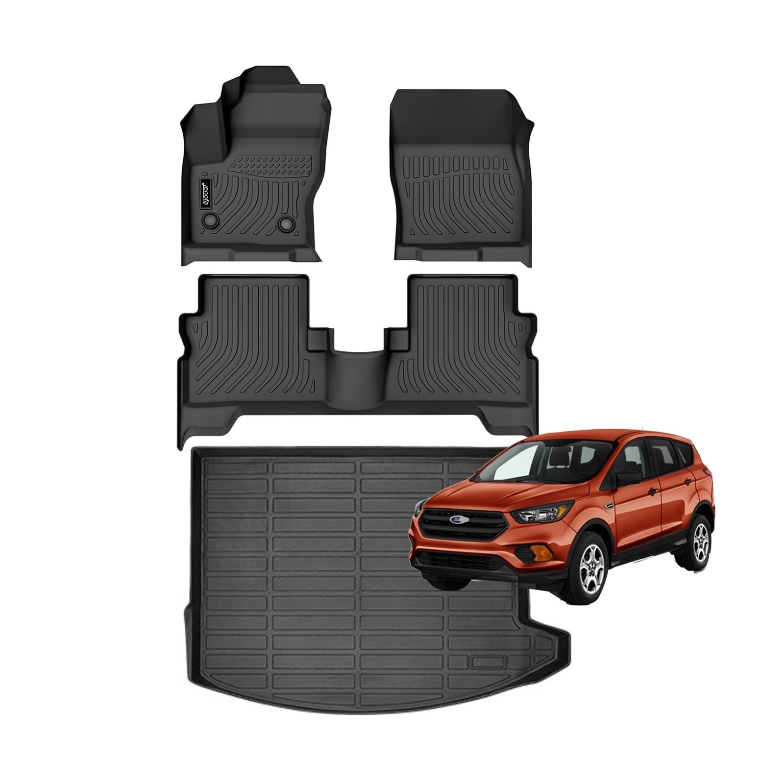 Jenofa-for Ford Escape 2013-2019 Floor Mats Cargo Liner All Weather Floor Mat…
