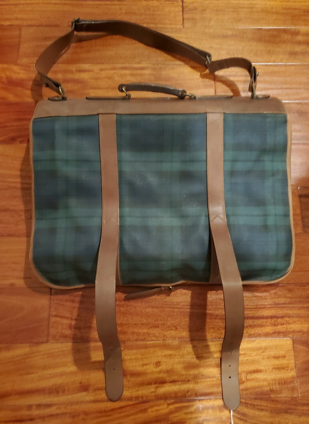 Polo Ralph Lauren Vintage Rare Duffle Signature Garment Bag Travel Carry-On Bag