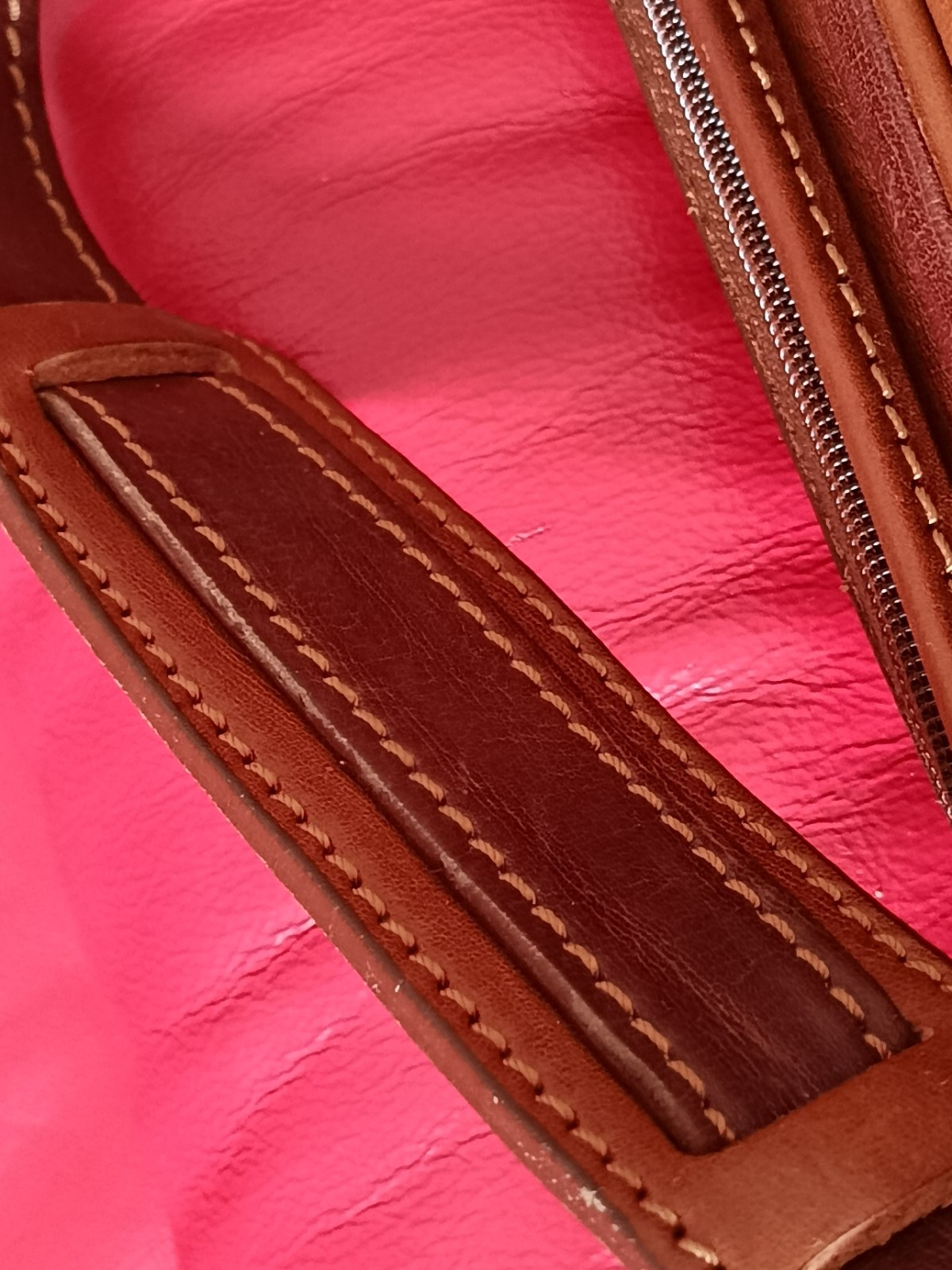Vintage Genuine Leather Garment Bag Suit Carrier Travel Case Made in Italy