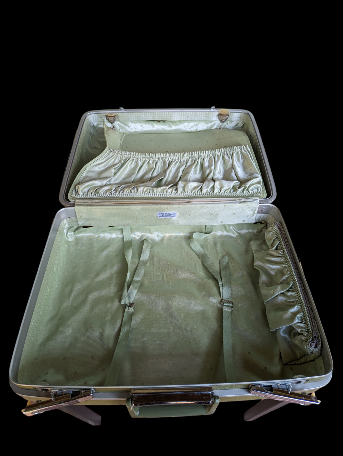 VTG Samsonite Royal Traveller Medalist Hard Shell Suitcase – 20×15 Avocado Green
