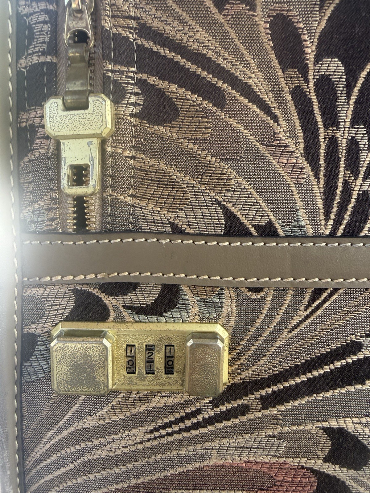 Vintage French Luggage Co. LARGE garment bag (rare) Charisma print