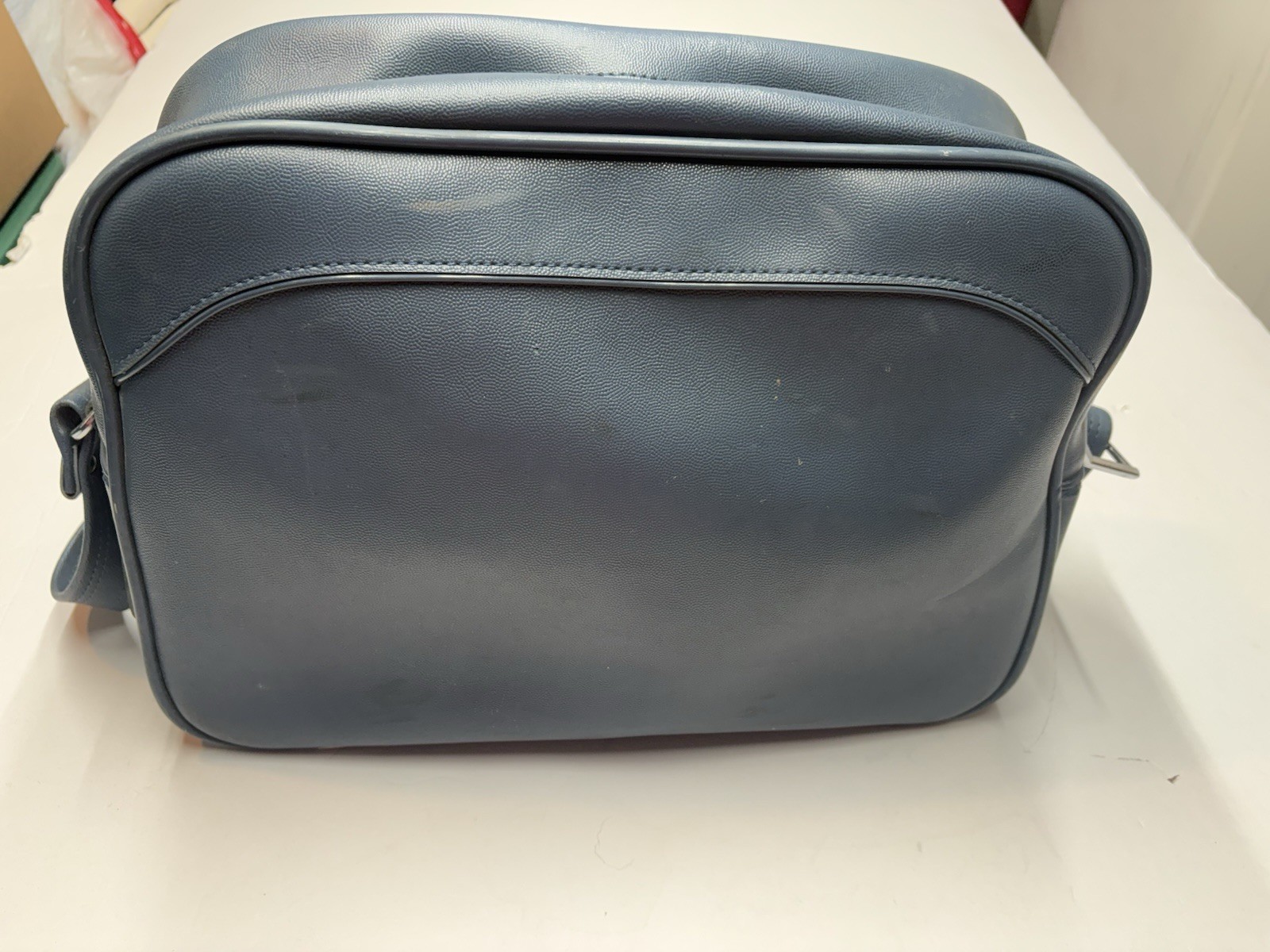 Vintage Escort American Tourister Flight Bag Blue Shoulder Travel Carry On 70s